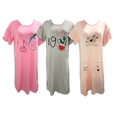 CAMISAS DE DORMIR DE MUJER LARGA | 12 UNID1