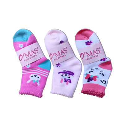 CALCETINES NIÑAS TALLA 4 | 12 UNID1