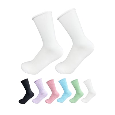 CALCETINES DE MUJER MEDIA CAÑA COLOR LISO 1