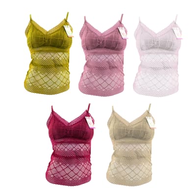 BRALETTE  ENCAJE COMPLETO LISO | 12 UNID1