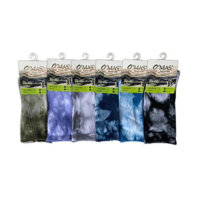 CALCETINES HOMBRE MEDIA CAÑA DISEÑO TIE DYE |12 UNID1