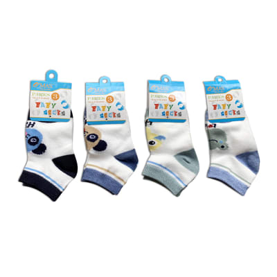 CALCETÍN BEBÉ NIÑO TOBILLO TALLAS 18-24 MESES |12 UNI.1