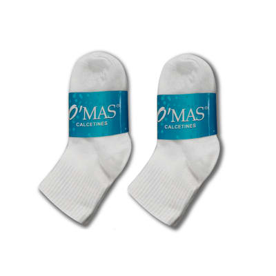 CALCETINES BLANCO NIÑO MEDIA CAÑA TALLA 6 | 12UNID3