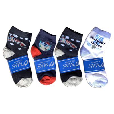 CALCETINES DE NIÑO DISEÑOS SURTIDO TALLA 4 | 12 UNID1