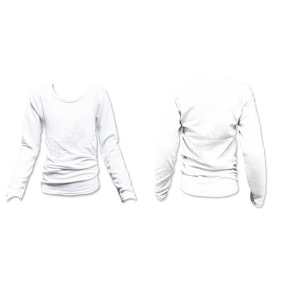 CAMISETA JUVENIL NIÑO CON POLAR COLOR BLANCO | 12 UNID1