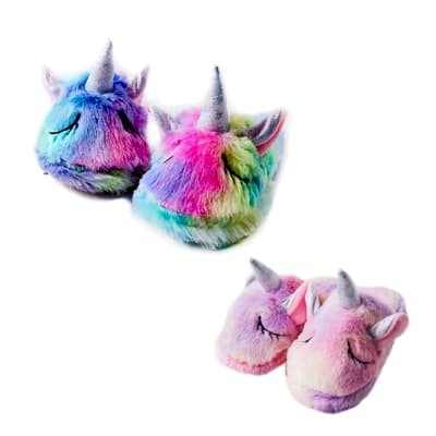 PANTUFLA NIÑA UNICORNIO COLORES SURTIDOS TALLA 26-28CM |78 UNID1