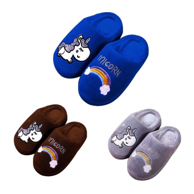 PANTUFLA DE NIÑA UNICORNIO TALLA DE 30 A 35 | 78 UNID1