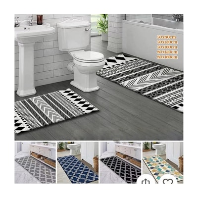 ALFOMBRA PLUCH ANTIDESLIZANTE CON DISEÑO 60X901