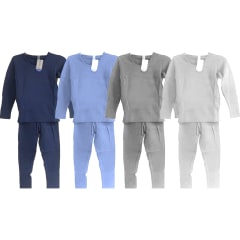 CONJUNTO PIJAMA DE NIÑO CON POLAR COLORES SURTIDOS TALLAS 13-14 15-16 S-M | 12 UNID