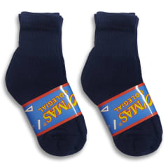 CALCETIN DEPORTIVO ESCOLAR AZUL TALLA 10-11