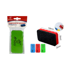 BORRADOR DE PIZARRA GOMA EVA 10.8X5.6X2CM | 24 UNID