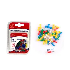 CHINCHETA COLORES 40PCS