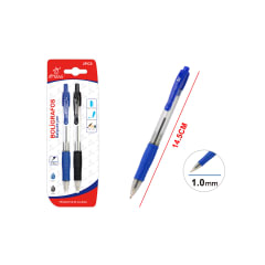 BOLIGRAFOS TINTA AZUL/NEGRO 2 PCS 1MM | 24 UNID