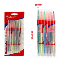 DESTACADOR PERMANENTE DOBLE PUNTA | 72 UNID