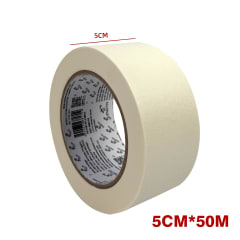 MASKIN TAPE BEIGE 50M 5CM GROSOR | 12 UNID