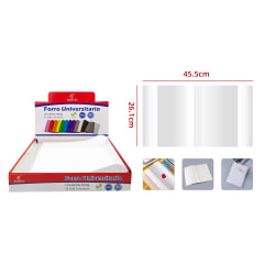 FORRO UNIVERSITARIO TRANSPARENTE 45.5X26.1CM