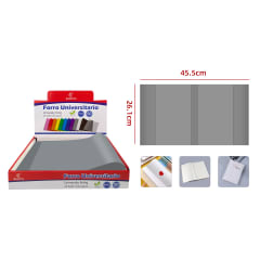 FORRO UNIVERSITARIO GRIS 45.5X26.1CM