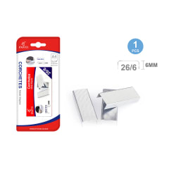 CORCHETES PLATEADOS CHICOS 26/6