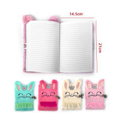 AGENDA PELUDA DISEÑO CONEJO FALDA 14.5X21CM