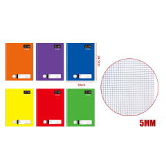 CUADERNO COLLEGE COLOR LISO 100HJS 5MM