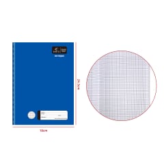 CUADERNO COLLEGE 80 HJS CAL. VERTICAL AZUL