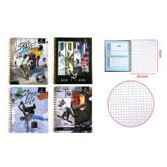 CUADERNO UNIVERSITARIO SKATE 100HJS
