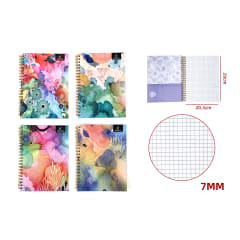 CUADERNO ESPECIAL COLORES 150 HJS 7MM