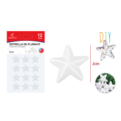ESTRELLA DE PLUMAVIT 2CM 12PCS