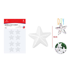 ESTRELLA DE PLUMAVIT 4CM 8PCS