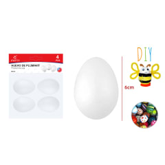 HUEVO DE PLUMAVIT 6CM 4PCS