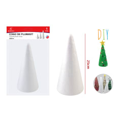 CONO PLUMAVIT BLANCA 25CM 1PCS 