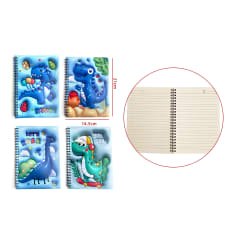 CUADERNO DISEÑO DINOSAURIO 3D 14.5X21CM