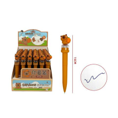 LAPIZ PASTA CAPIBARA CON ESTAMPADOR15CM