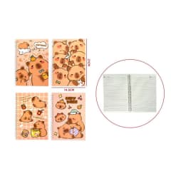 LIBRETA CAPIBARA 74 HJS CON SEPARADORES 8.8X14.5 CM