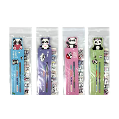 MARCADORES ADHESIVOS DISEÑO PANDA 17 HJS 15.5X4.8CM