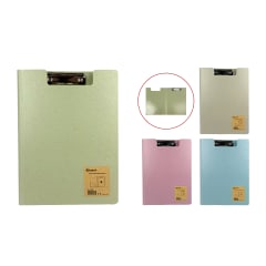 CARPETA COLORES PASTEL CON APRETADOR A4