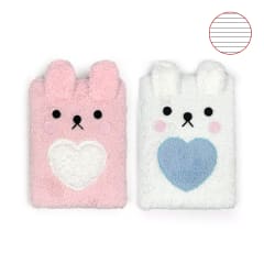 LIBRETA PELUDA OSITO 14.5X21CM