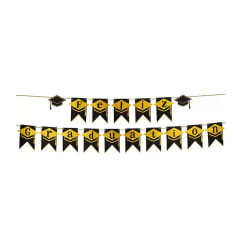 BANDERIN GURINALDA COTILLON GRADUACION 16x20.5cm