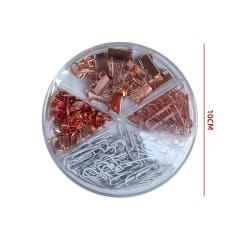 SET DE CLIPS METALICOS REDONDO