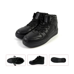 ZAPATILLA ESCOLAR NEGRO PU UNISEX 38/39/40/41/42/43