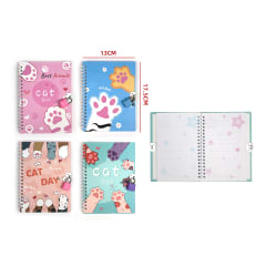 LIBRETA GATITOS CON CANDANDO 13X17.5CM