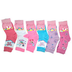 CALCETINES DE NIÑA CORTE MEDIO  TALLA 4 | 12 UNID