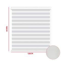 CORTINA ROLLER DUO BLACK-OUT GRIS CLARO 120X180CM | 6 UNID