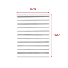 CORTINA ROLLER DUO BLACK-OUT BLANCO 90X180CM | 6 UNID