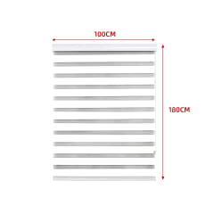 CORTINA ROLLER DUO BLACK-OUT BLANCO 100X180CM | 6 UNID