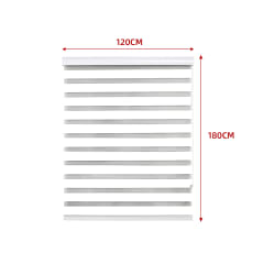 CORTINA ROLLER DUO BLACK-OUT BLANCO 120X180CM | 6 UNID