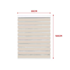 CORTINA ROLLER DUO BLACK-OUT BEIGE 80X180CM | 6 UNID