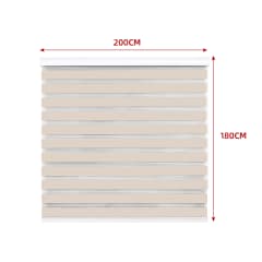 CORTINA ROLLER DUO BLACK-OUT BEIGE 200X180CM 