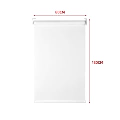 CORTINA ROLLER BLACK-OUT  BLANCO 80X180CM | 6 UNID