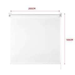 CORTINA ROLLER BLACK-OUT  BLANCO 200X180CM | 6 UNID